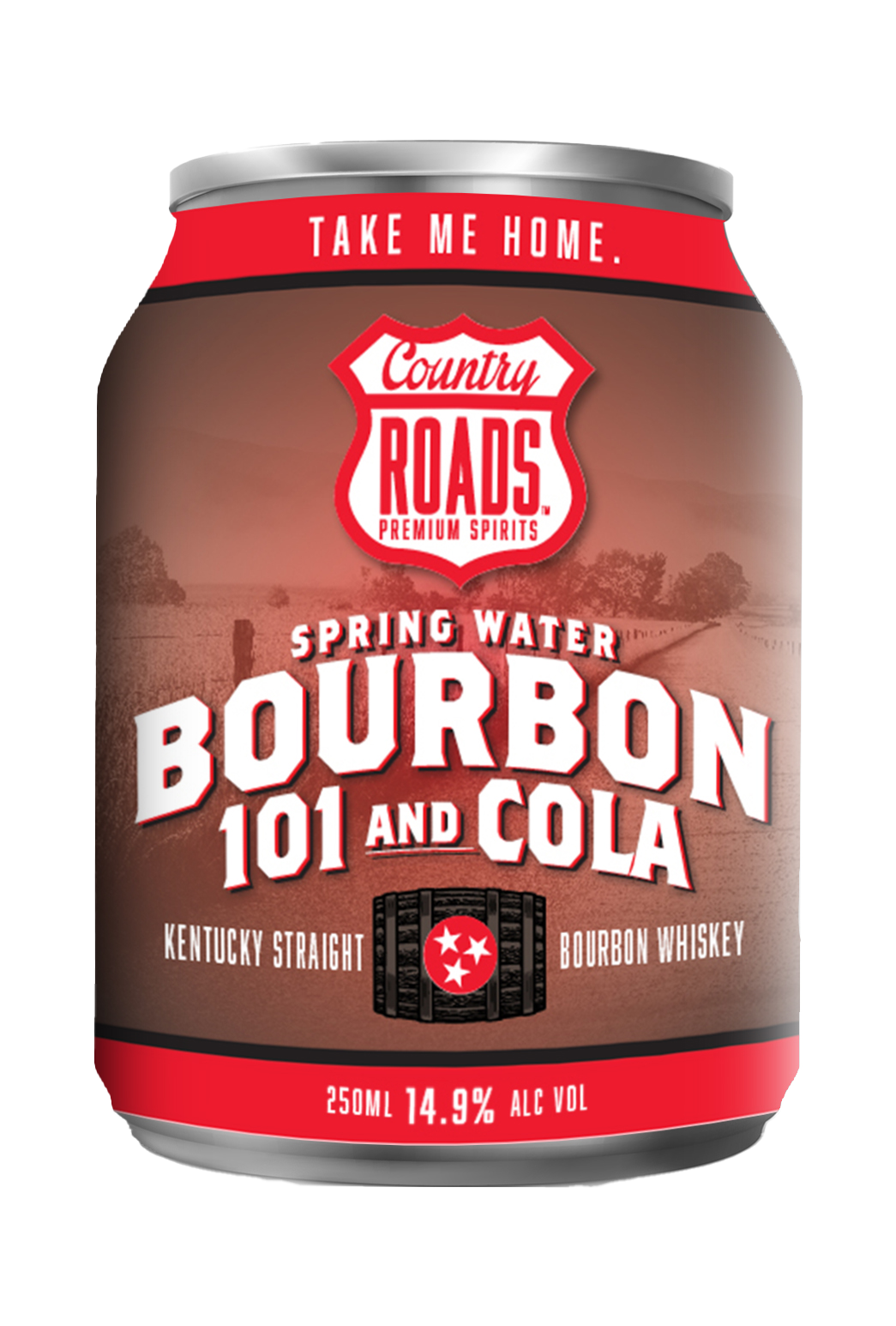 Country Roads® Spring Water - Bourbon 101 and Cola